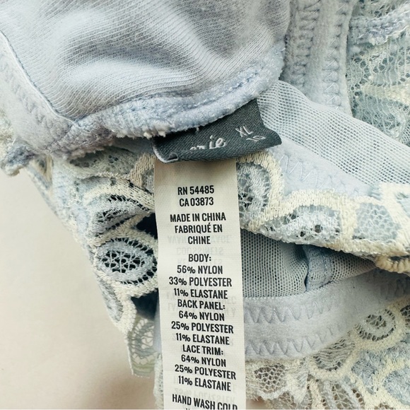 Aerie Light Blue Lace Bralette Size XL - Picture 9 of 9